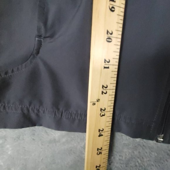 Adidas Mens Jacket Windbreaker Gray Yellow Waist Length Pockets Logo Mock Neck M - Picture 4 of 8